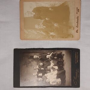 Antique Cabinet Card Photos Ed Gayne Montreal Coulombe Photos St Leon Quebec